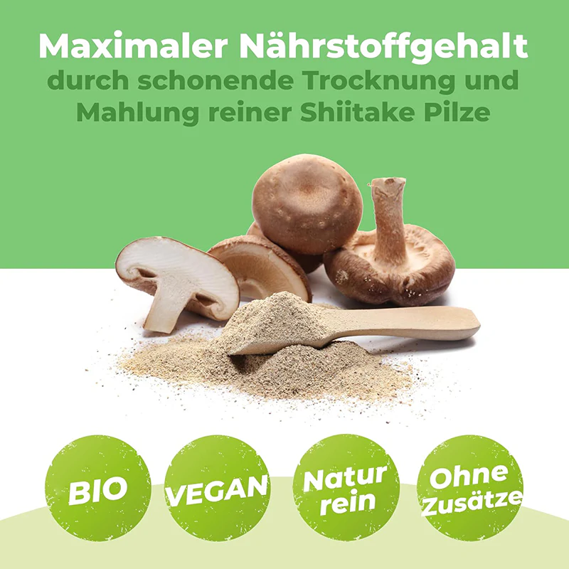Bio Shiitake Pulver 250g – Premiumqualität für dein Wohlbefinden und deinen Genuss - Image 5