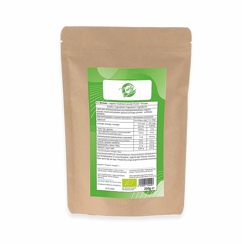 Bio Shiitake Pulver 250g – Premiumqualität für dein Wohlbefinden und deinen Genuss - Image 9