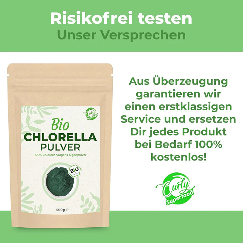 Bio Chlorella Pulver 500 g – Vegan, reich an Vitamin B12, perfekt für Smoothies - Image 6