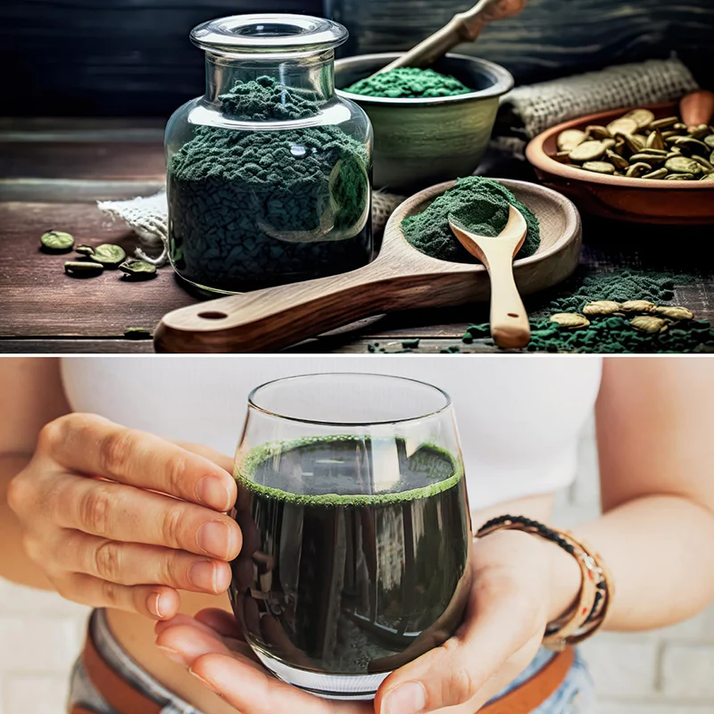 Bio Chlorella Pulver 500 g – Vegan, reich an Vitamin B12, perfekt für Smoothies - Image 8