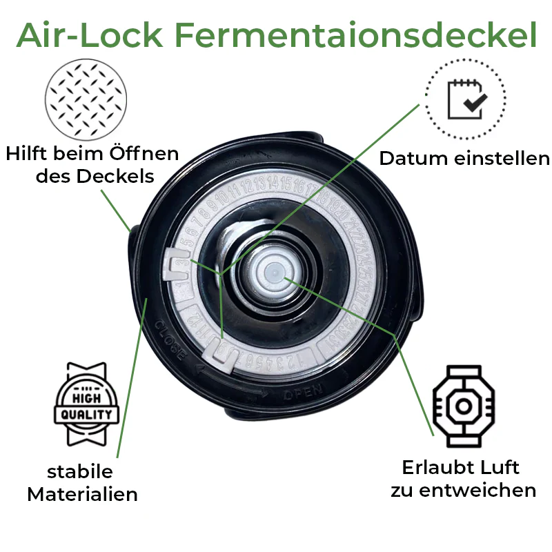 Fermentationsset mit 2 Gläsern à 750 ml – Starterset zum Fermentieren von Gemüse - Image 3