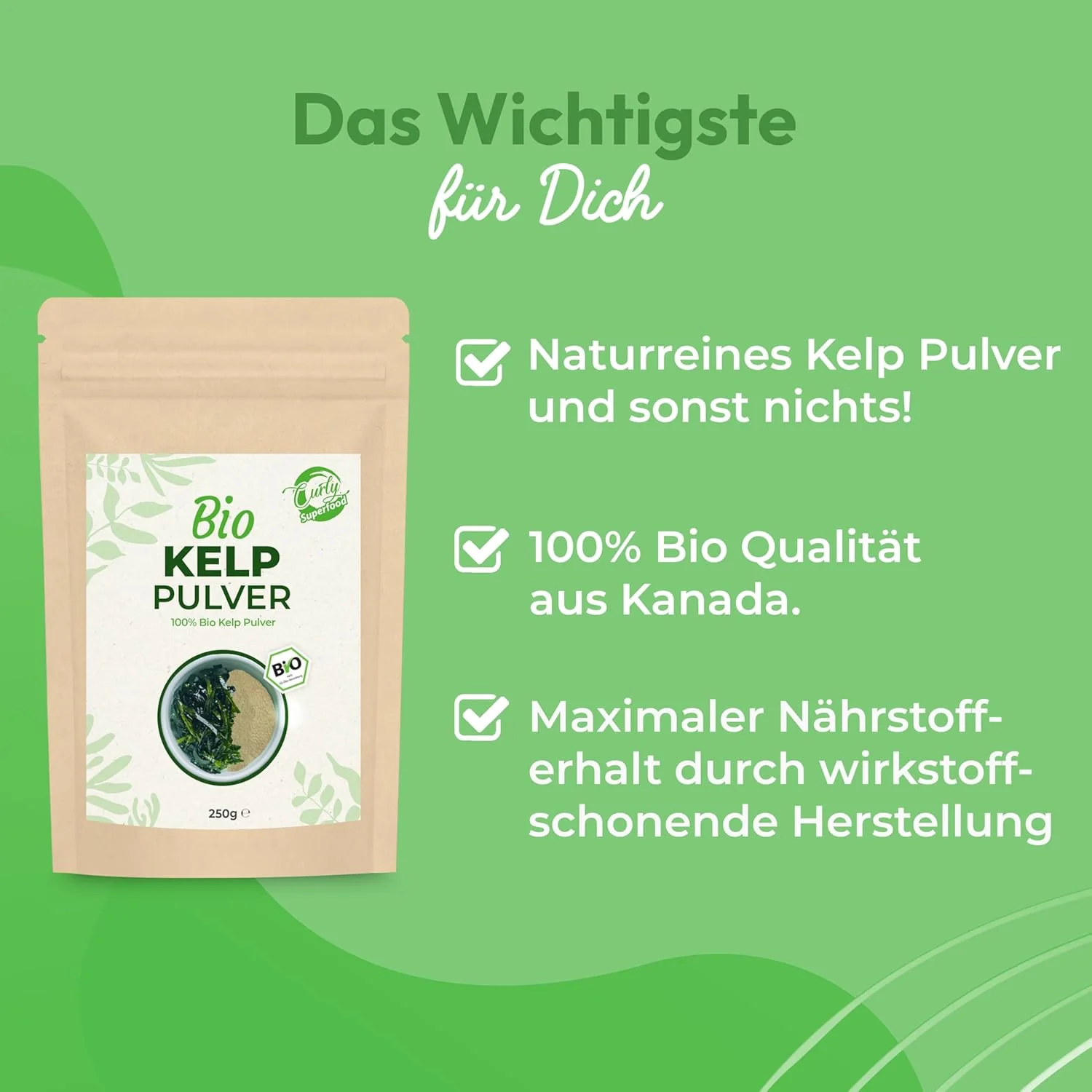 Kelp Pulver 250g | Bio Kelp Algen - Image 3