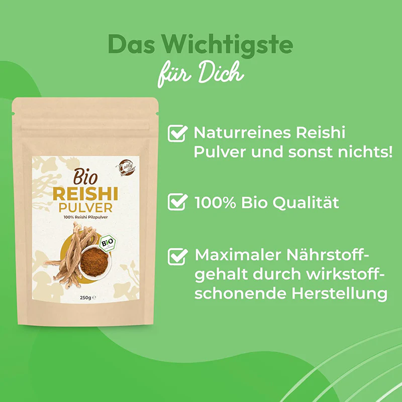 Reishi Pulver 250g | Bio | Vitalpilz für Reishi Tee - Image 4