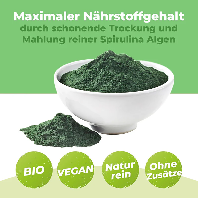 Bio Spirulina Pulver 500g – Vegan, ohne Zusätze & voller Nährstoffe - Image 4