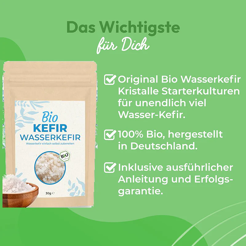 Wasserkefir Set: Starter Set mit Japankristalle + Zubehör - Image 6